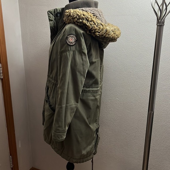 Abercrombie & Fitch High-Low lined parka coat - Picture 6 of 12
